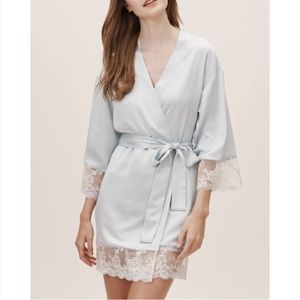 BHLDN Flora Nikrooz Rosa Kimono in Blue Size Small